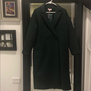 Green pea coat